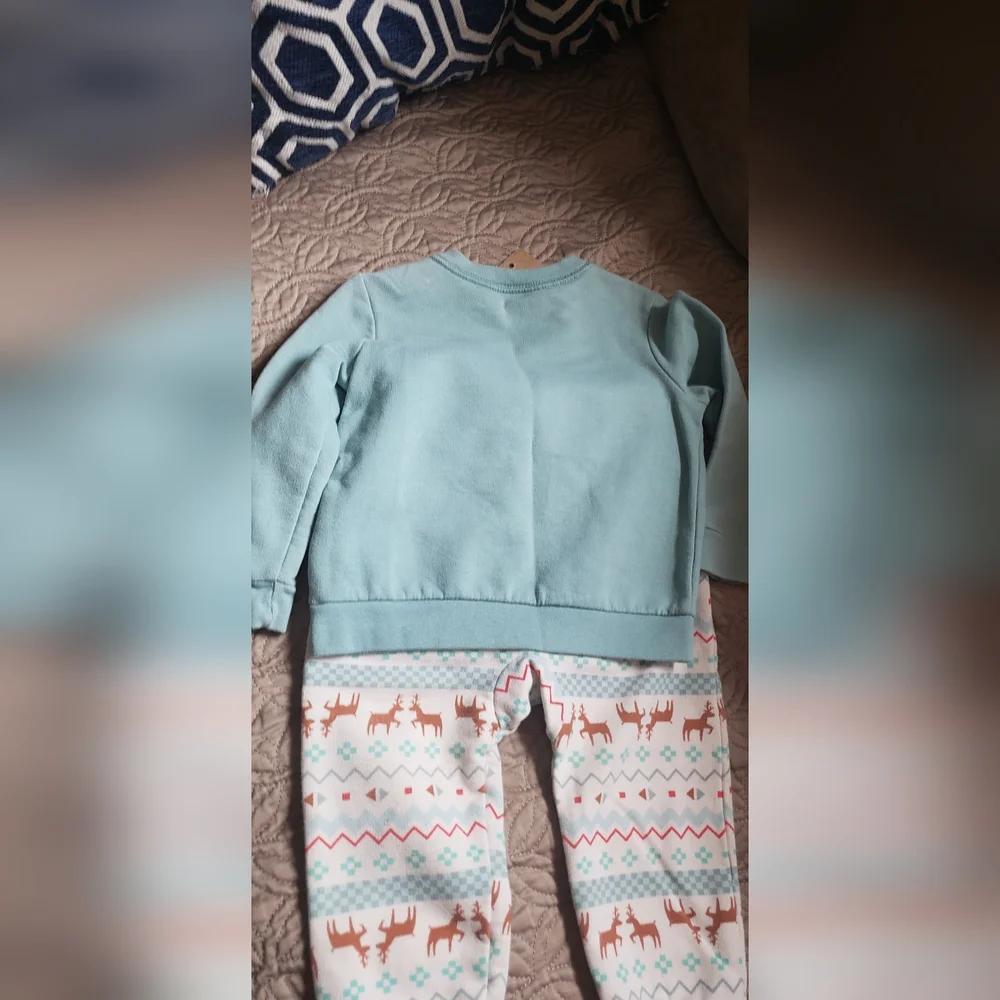 Cat & Jack Teal and Brown Deer Matching Set‎